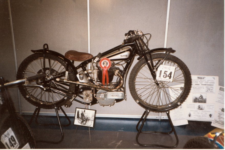 Some of the bikes used on the early dirt tracks